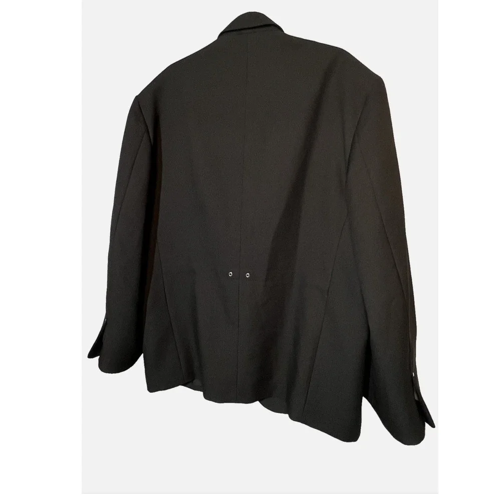 ANDOM IDENTITIES Mens Black Blazer Jacket Polyester Formal Business Size 50‎